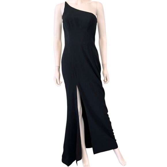 NEW DRESS THE POPULATION Black Sleeveless Amy Gown Maxi Dress Size S - Picture 4 of 10